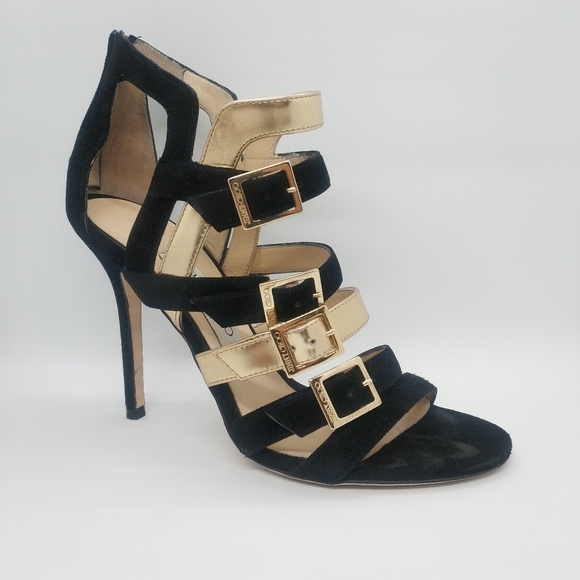 Jimmy Choo Bronx Sandal Suede & Metallic Leather - Picture 11 of 16